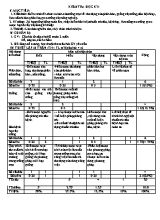 Đề kiểm tra học kì 1 môn Công nghệ 7  - Năm học 2014-2015